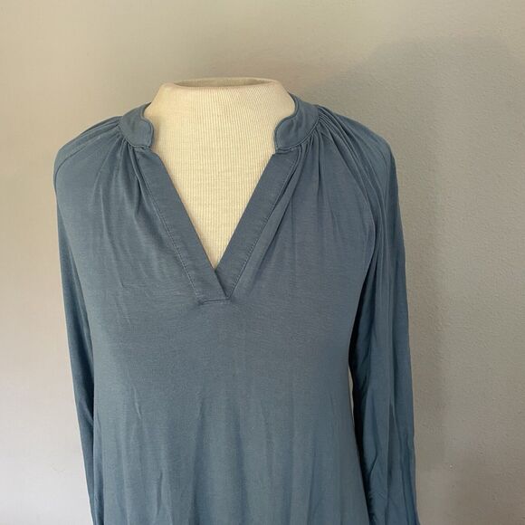 LAKE Pajamas Nightgown XS Oversized Maxi Sleep Blue Soft Comfy Lightweight EUC - Picture 2 of 14